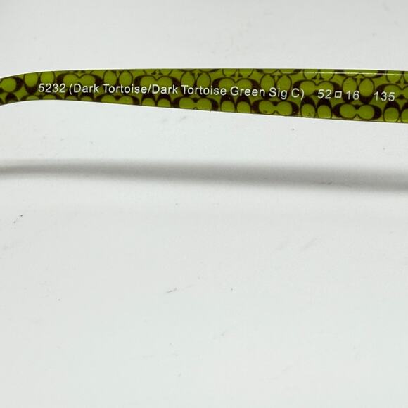Coach HC 6052 Fannie 5232 Eyeglasses Frames Brown Green Womens 52-16-135 19235 - Picture 5 of 7